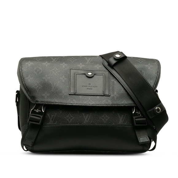 LOUIS VUITTON Monogram Eclipse Voyager PM Crossbody Bag - Picture 1 of 9